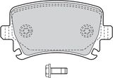 VALEO Piduriklotside komplekt, ketaspidur 598752