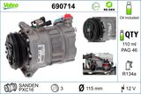 VALEO Kompressor, klimatanläggning 690714