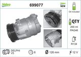 VALEO Компрессор, кондиционер 699077