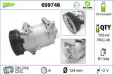 VALEO Kompressor, klimatanläggning 699746