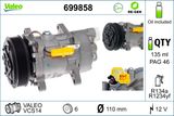VALEO Kompressor, klimatanläggning 699858