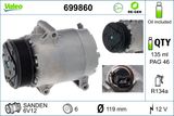 VALEO Компрессор, кондиционер 699860
