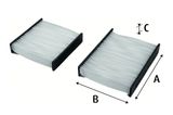 VALEO Filter, kupéventilation 715556