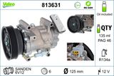 VALEO Kompressor, klimatanläggning 813631
