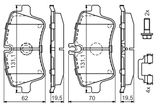 BOSCH Комплект тормозных колодок, дисковый тормоз 0 986 494 607