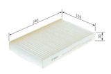 BOSCH Filter, kupéventilation 1 987 432 247