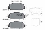 TEXTAR Комплект тормозных колодок, дисковый тормоз 2279701