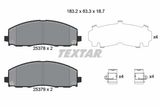 TEXTAR Bromsbeläggssats, skivbroms 2537801