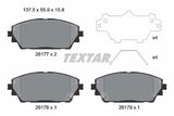 TEXTAR Комплект тормозных колодок, дисковый тормоз 2617701