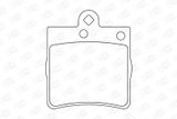 CHAMPION Комплект тормозных колодок, дисковый тормоз 571925CH