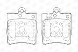 CHAMPION Комплект тормозных колодок, дисковый тормоз 571988CH