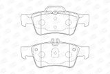 CHAMPION Комплект тормозных колодок, дисковый тормоз 571989CH