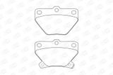 CHAMPION Комплект тормозных колодок, дисковый тормоз 572450CH