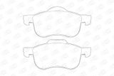 CHAMPION Bromsbeläggssats, skivbroms 573003CH