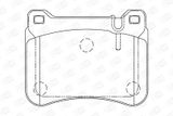 CHAMPION Комплект тормозных колодок, дисковый тормоз 573177CH