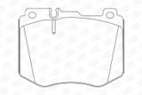 CHAMPION Комплект тормозных колодок, дисковый тормоз 573608CH