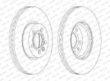 FERODO Тормозной диск DDF1160C