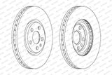 FERODO Тормозной диск DDF1165C