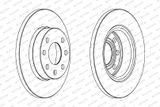 FERODO Тормозной диск DDF116C