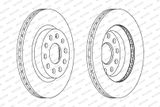 FERODO Тормозной диск DDF1223C