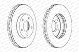 FERODO Тормозной диск DDF1249C