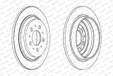 FERODO Bromsskiva DDF1259