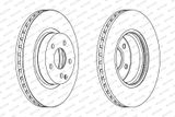 FERODO Тормозной диск DDF1263C