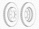 FERODO Тормозной диск DDF1281C