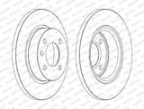 FERODO Тормозной диск DDF1283C