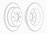 FERODO Тормозной диск DDF1358C