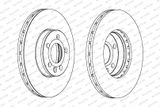 FERODO Тормозной диск DDF1559C