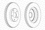 FERODO Тормозной диск DDF1646C