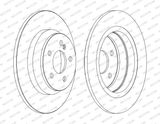 FERODO Тормозной диск DDF1675C