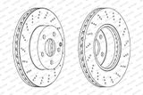 FERODO Тормозной диск DDF1693C