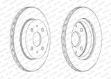 FERODO Тормозной диск DDF1774C