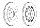 FERODO Тормозной диск DDF1906C