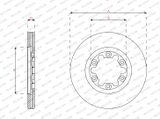 FERODO Тормозной диск DDF1921