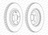 FERODO Тормозной диск DDF2545C