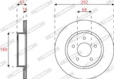 FERODO Тормозной диск DDF2786C