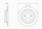 FERODO Тормозной диск DDF2787C