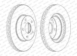 FERODO Тормозной диск DDF485C
