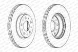 FERODO Тормозной диск DDF605C
