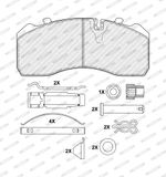 FERODO Комплект тормозных колодок, дисковый тормоз FCV1275B