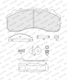 FERODO Комплект тормозных колодок, дисковый тормоз FCV1373BFE