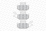 FERODO Комплект тормозных колодок, дисковый тормоз FDB4614