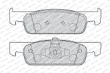 FERODO Комплект тормозных колодок, дисковый тормоз FDB4615