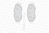FERODO Комплект тормозных колодок, дисковый тормоз FVR4053