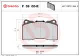 BREMBO Bremžu uzliku kompl., Disku bremzes P 09 004E