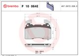 BREMBO Bremžu uzliku kompl., Disku bremzes P 10 064E