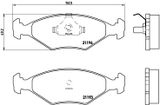 BREMBO Комплект тормозных колодок, дисковый тормоз P 23 040